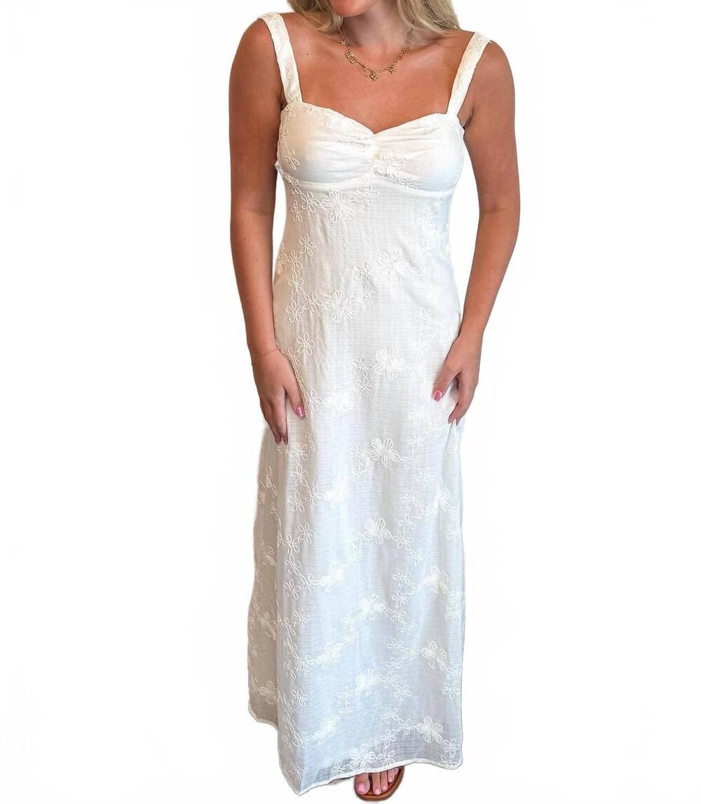 NEW SKY TO MOON serenity maxi dress in white